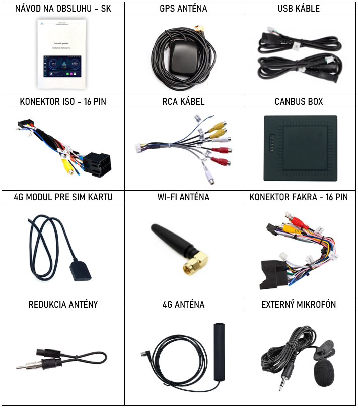 XTRONS IX92MTVL príslušenstvo pro autorádio 2DIN s Bluetooth a dotykovou obrazovkou a USB a Android CarPlay a Androidauto a Android SKODA VW - evtech.cz